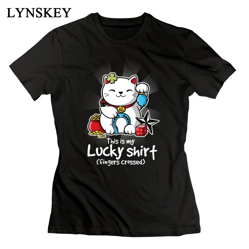 Lucky футболка женские хлопковые Топы И Футболки с героями мультфильмов для