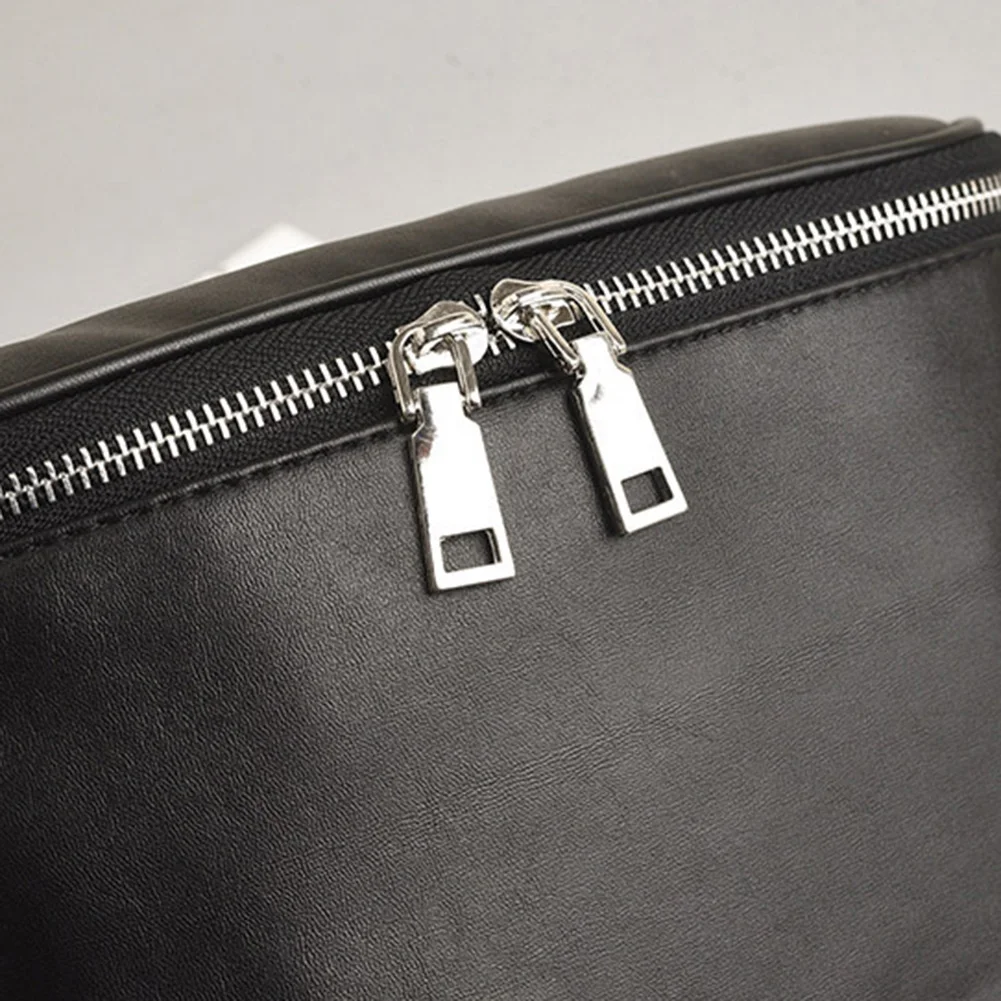 

Fashion Solid Color Leather Women Bag Zipper Small Crossbody Shoulder Shell Bag