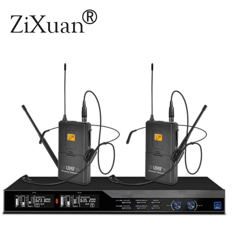 구매 2019 새로운 전문 SKM9000 UHF 무선 마이크 시스템, 무대 회의 가라오케 연설 등