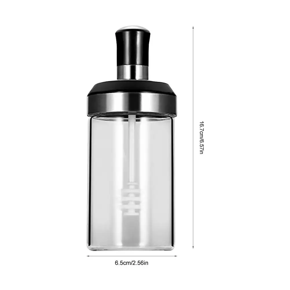 Стеклянная банка для специй бытовой контейнер приправы кухонный шейкер соли