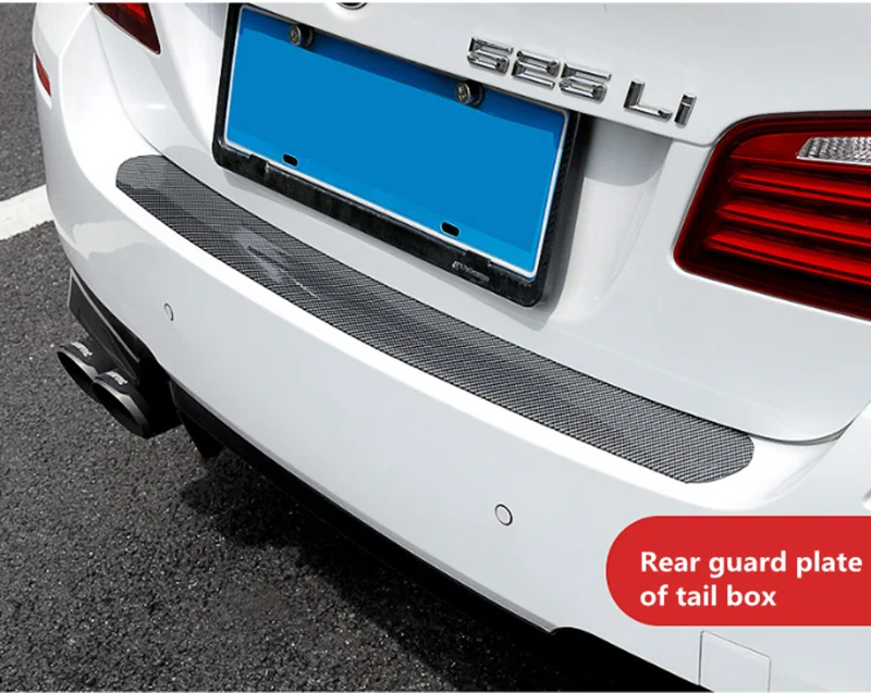 Carbon Fiber Rubber Soft Black Bumper Strip DIY Door Sill Protector Edge Guard Car Stickers For Seat Styling Accessories | Автомобили и