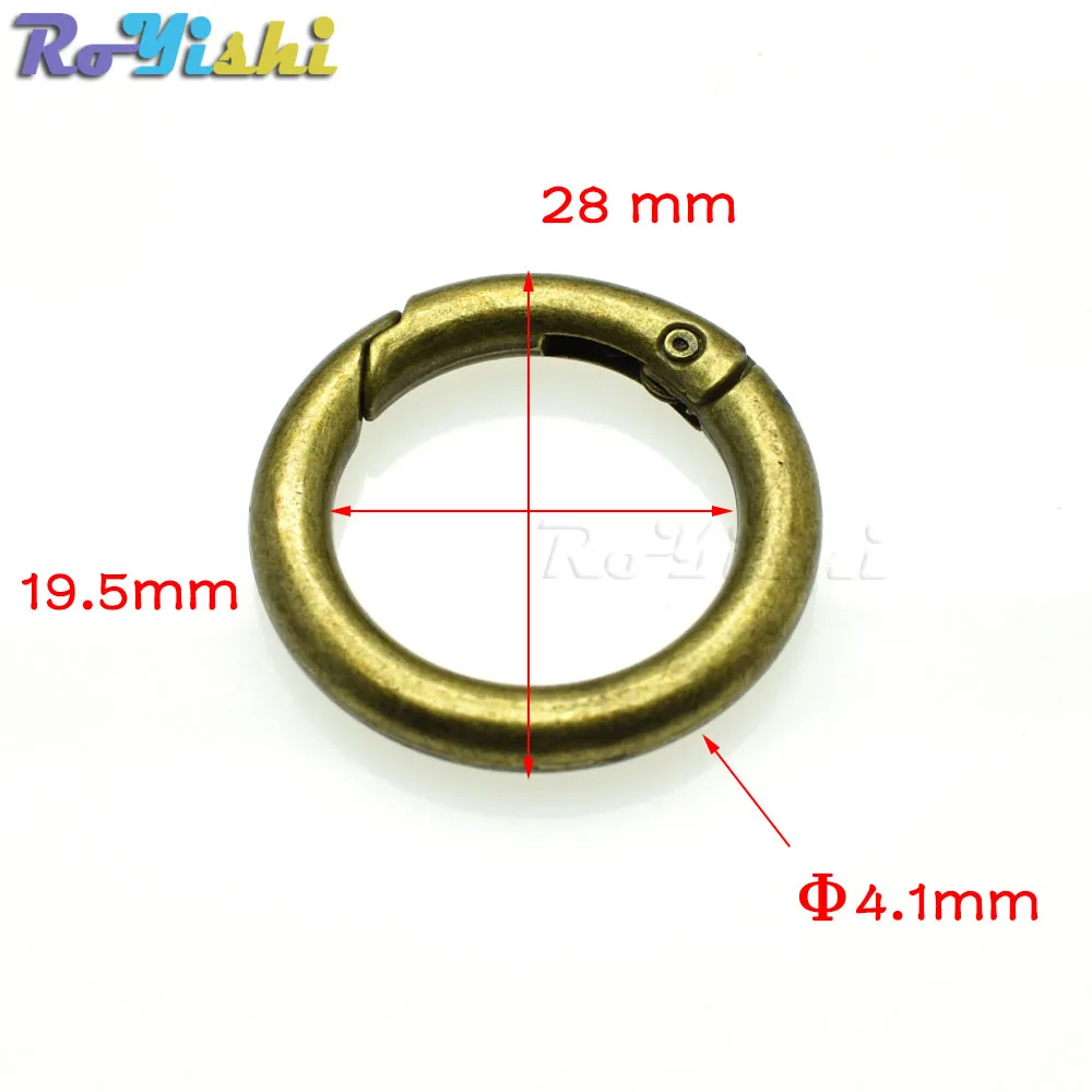 Spring Gate D O Ring Openable Keyring Leather Bag Belt Strap Dog Chain Buckle Snap Clasp Clip Trigger Parts Accessories | Дом и сад