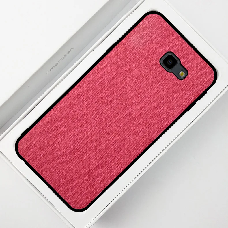 Для Samsung Galaxy J4 J6 Plus 2018 чехол Роскошный тканевый мягкий брезент из искусственной