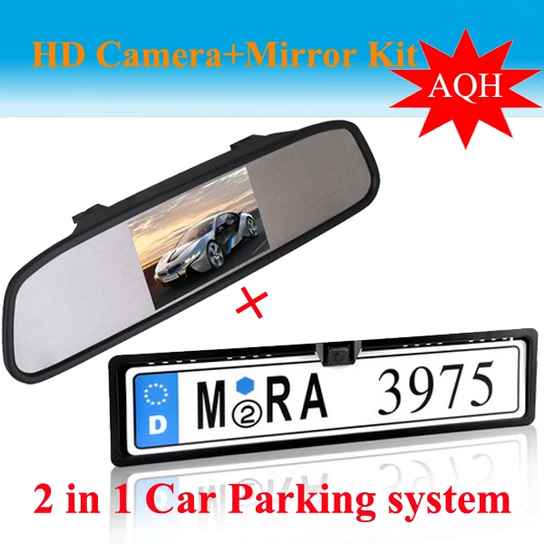 4.3 Inch TFT LCD Color Display Screen Car Camera Rear View with Monitor + Night Vision Reversing Reverse | Автомобили и мотоциклы