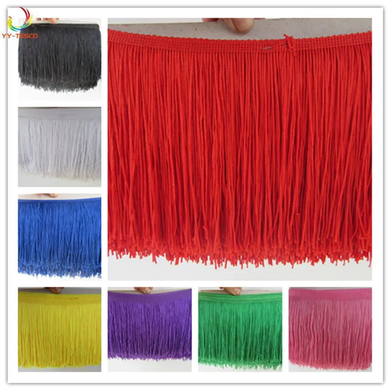 10 ярдов/партия Длинная черная лента из полиэстера 15 см|ribbon lace|lace sewingpolyester fringe |