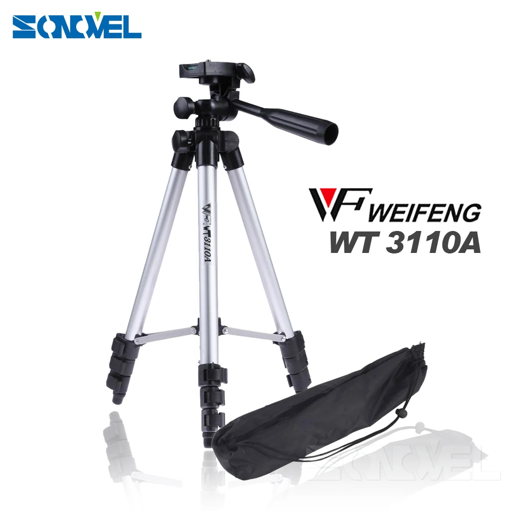 WEIFENG WT3110A алюминиевая портативная камера видеокамера штатив для Canon Nikon Olympus