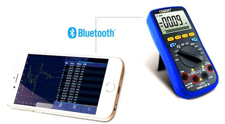 B35 Smart Bluetooth мультиметр удаленного контрольный термометр диаграмма Регистраторы режим