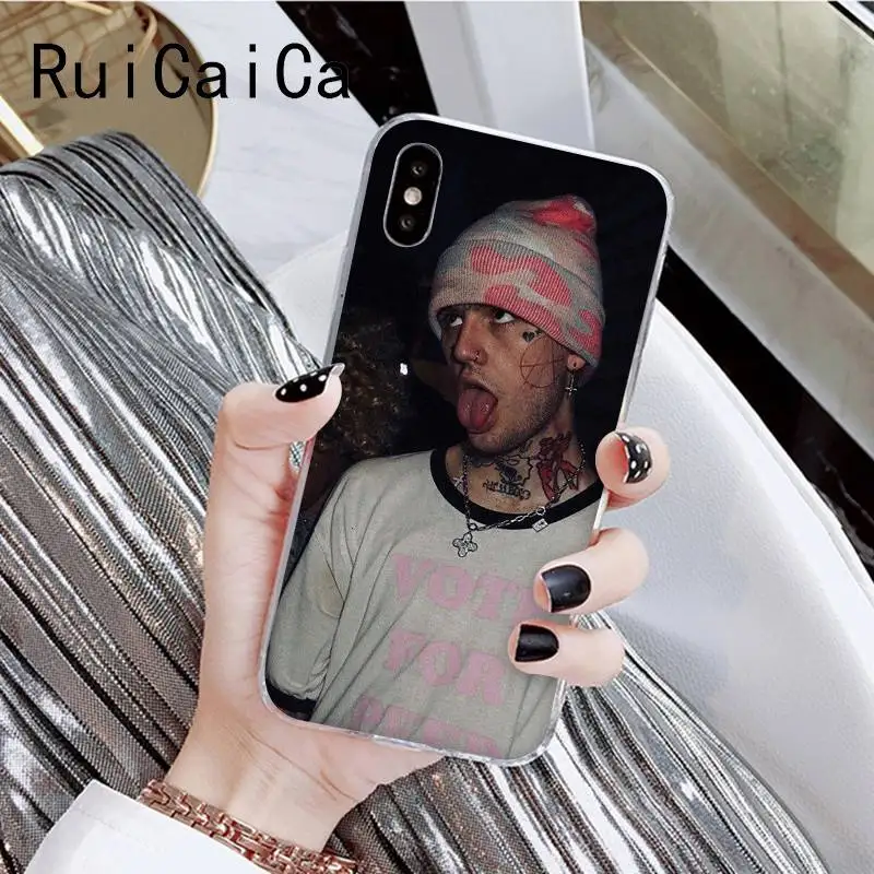 RuiCaiCa Lil Peep популярное эстетическое забавное искусство модный телефон для iPhone8 7 6 6S Plus X XSMAX 5 5S SE XR 10 11 11pro 11promax