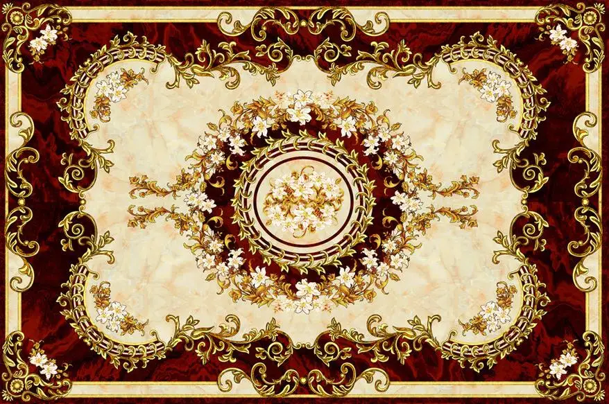 Европейский стиль ковровое покрытие для пола из ПВХ обои ванной комнаты дома