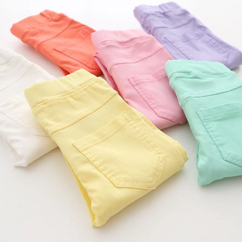 Лидер продаж весна лето 2019 модные детские штаны ярких цветов узкие брюки для