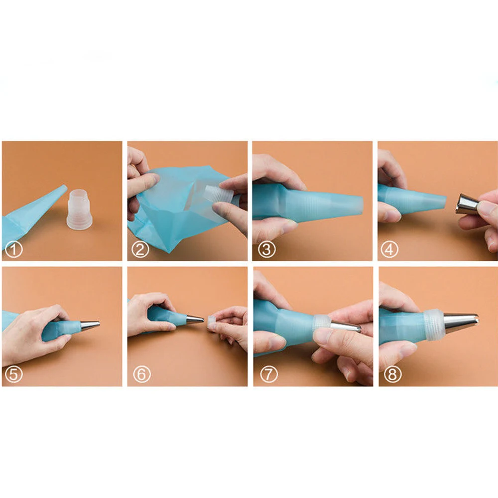 14 шт./компл. Нержавеющая сталь сопла комплект DIY Обледенение Трубопроводы Крем кондитерский мешок торт отделочных работ с сбора чехол для хранения