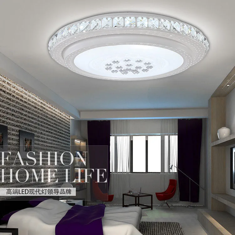 Роскошная хрустальная потолочная лампа круглая Хрустальная Потолочная люстра K9