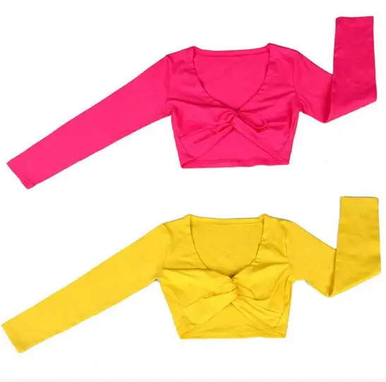 Для девочек балетная обертка свитер практика Одежда для танцев теплая