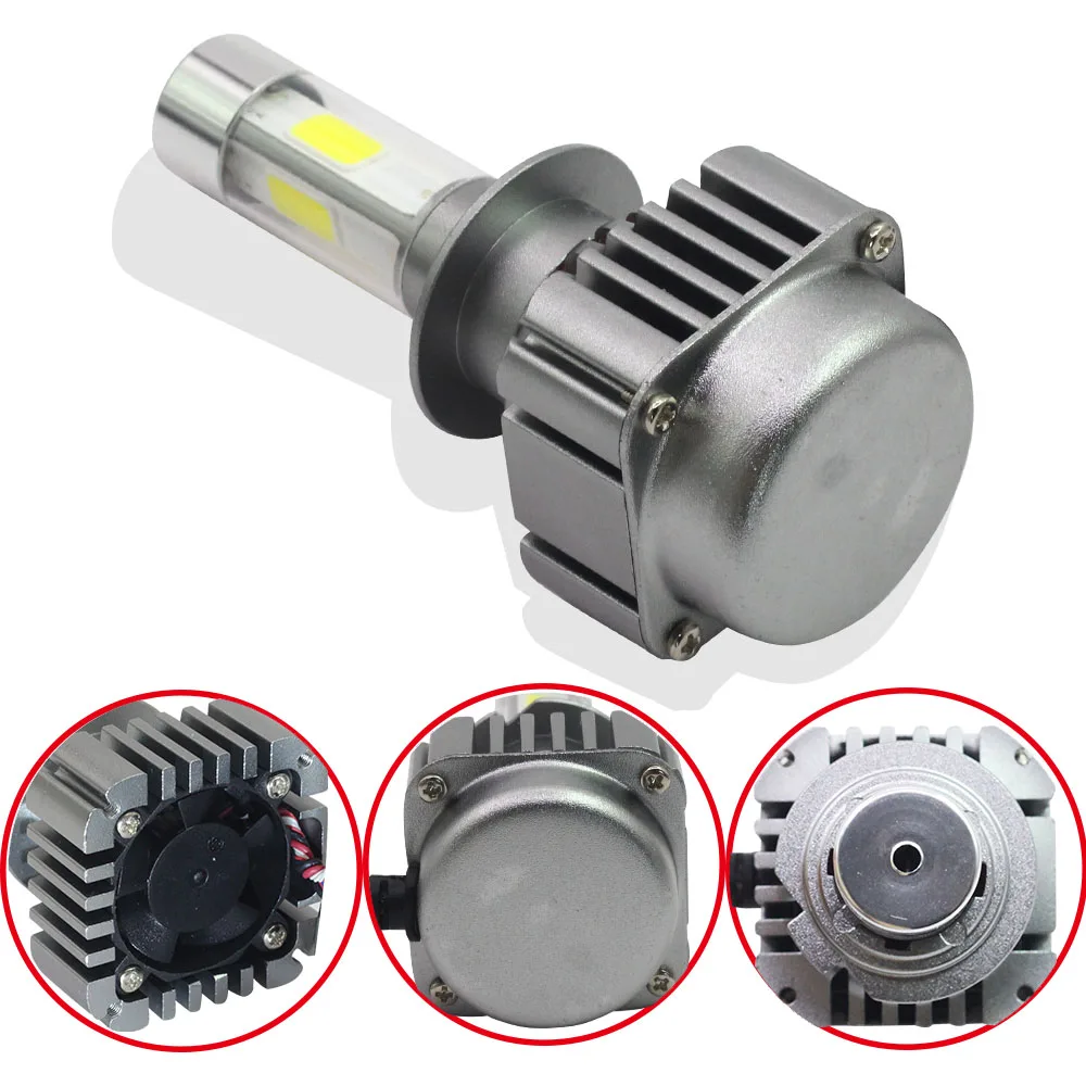 Cawanerl H1 H3 H4 H7 светодиодный головной светильник лампы 100W 12000LM/комплект 6000K 12V H8 H9 H11 9005 HB3 9006 HB4 9007 H13 Противотуманные фары Дневные Фары Светильник налобный фонарь