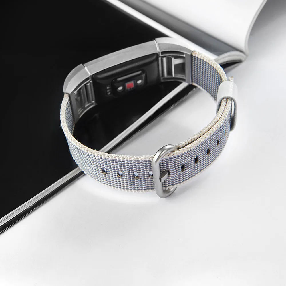 Браслет ремешок для fitbit нейлоновый Плетеный ремешок на запястье Королевский тканый браслет ремешок для Fitbit Charge 2 оптовый поставщик