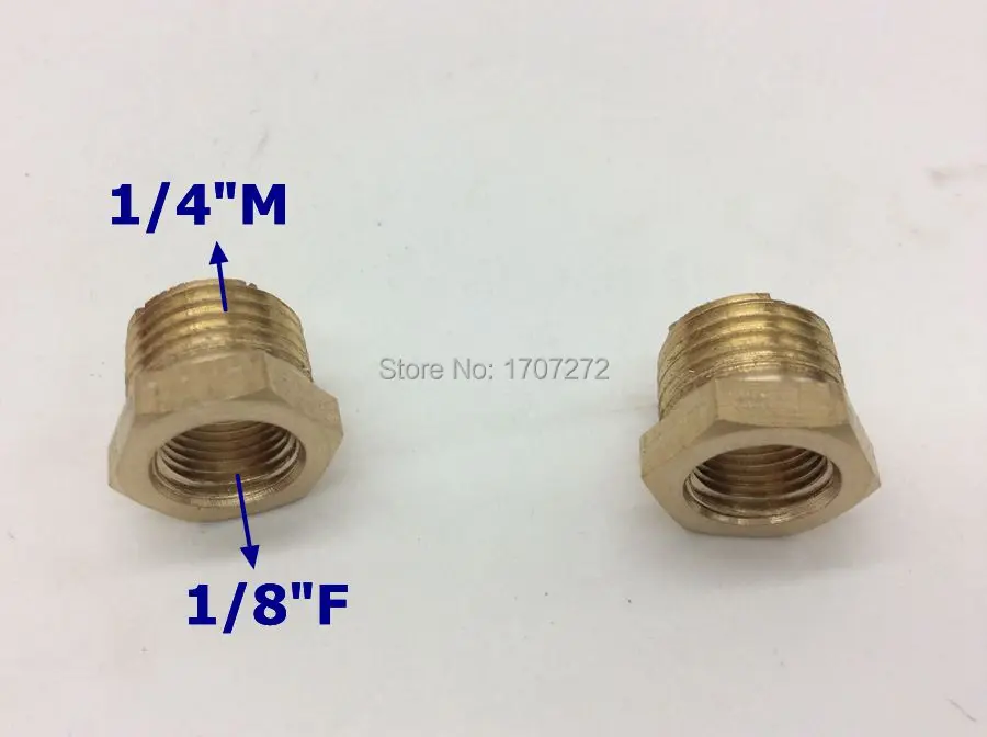 Бесплатная доставка латунная редукционная Шестигранная втулка 1/4 дюйма Мужская x