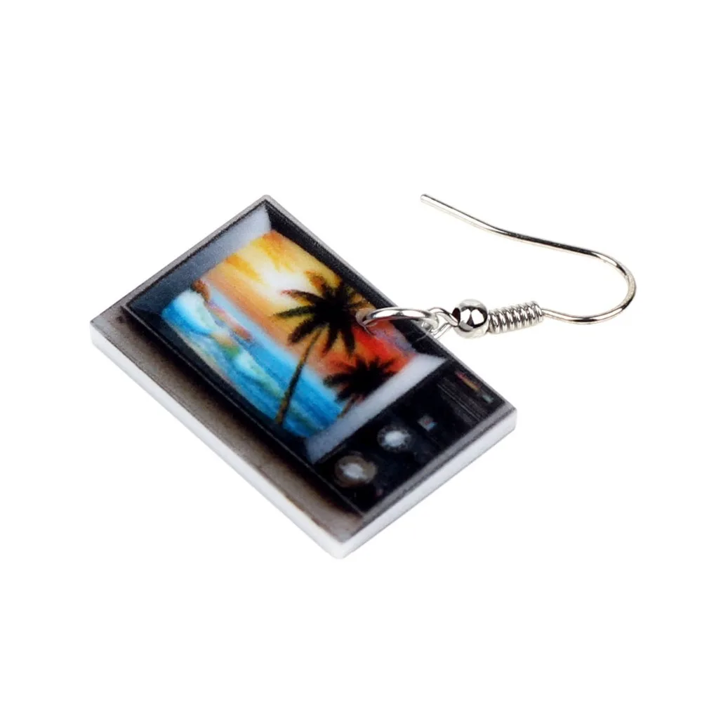 WEVENI уникальный дизайн акриловые Висячие длинные висячие серьги модные ювелирные