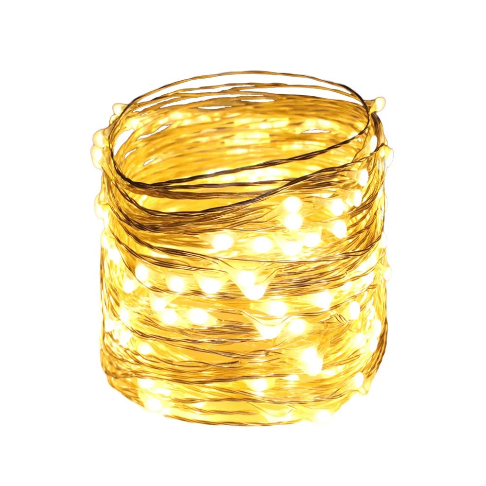 15 м/49FT 150LED серебряная проволока СВЕТОДИОДНЫЕ сказочные огни Рождественские