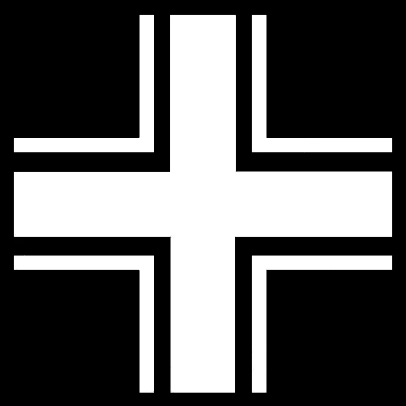 Наклейка на кузов и окна автомобиля Luftwaffe крест модная наклейка автомобиль