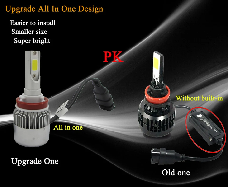 SPEVERT D1S/D3S D2S/D4S H7 H1 H8/H9/H1 H4/9003 COB светодиодный ампулы avant de voiture 110W 20000LM 6000K ампулы Авто 12v Автомобильные фары