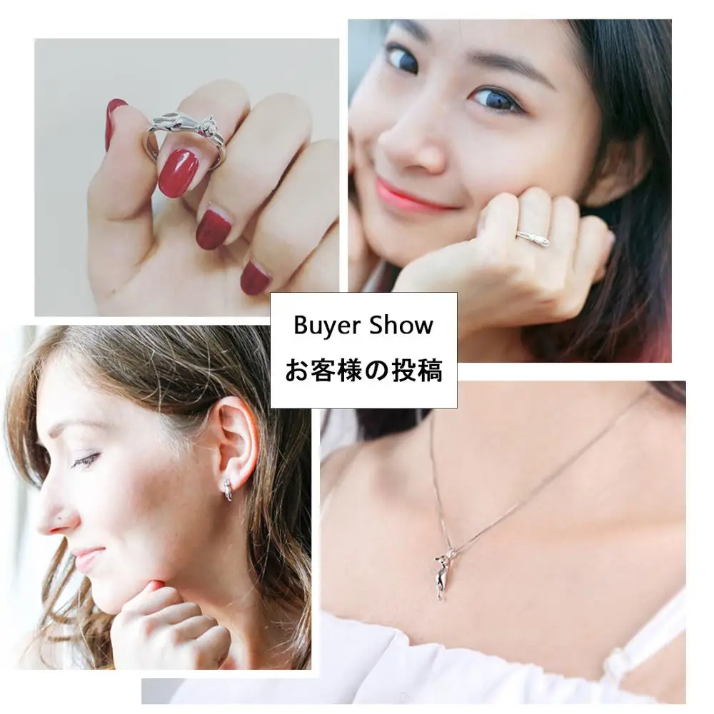 SILVERCUTE подлинное серебро 925 пробы милый с кошками животными ожерелье