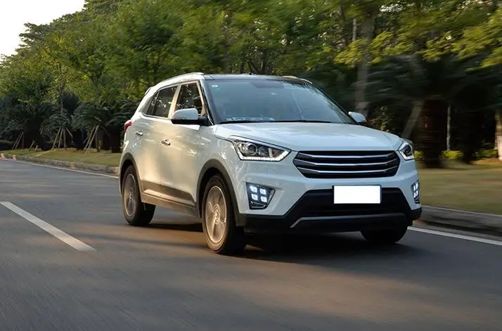 1 комплект для hyundai Creta IX25 светодиодный DRL дневные ходовые огни 12 В ABS Противотуманные фары крышка автомобиля-Стайлинг