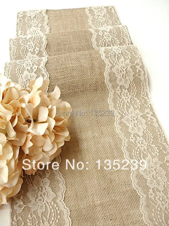 Персональный брезент настольный бегун 180*30 см Свадебная настольная дорожка с