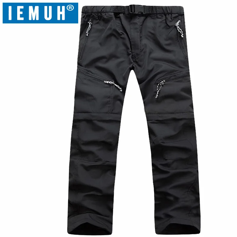 Мужские быстросохнущие уличные брюки IEMUH летние дышащие для походов и кемпинга 4