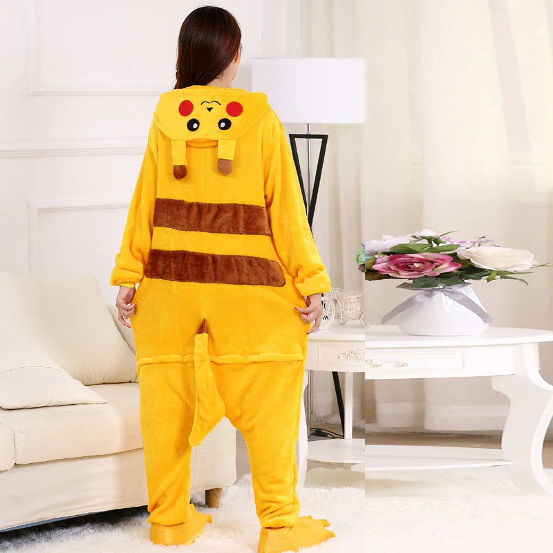 Пижама Onesie Покемон для костюм взрослых женщин Цельный Хэллоуин мультфильм
