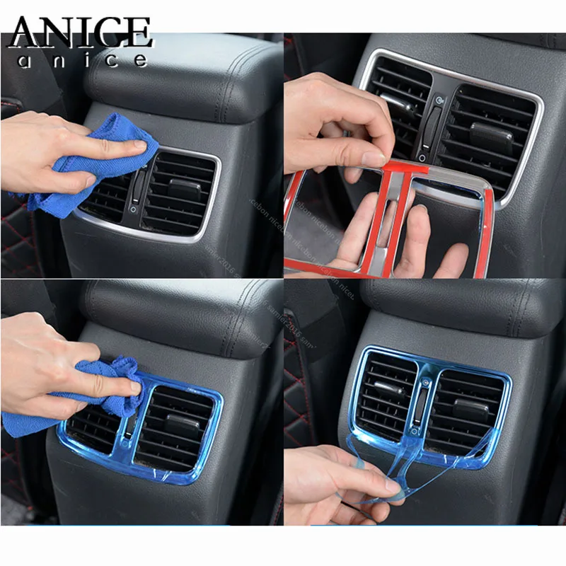 stainless Armrest Rear Ac Vent Frame Cover Trims For Hyundai Tucson 2015-2018 | Автомобили и мотоциклы
