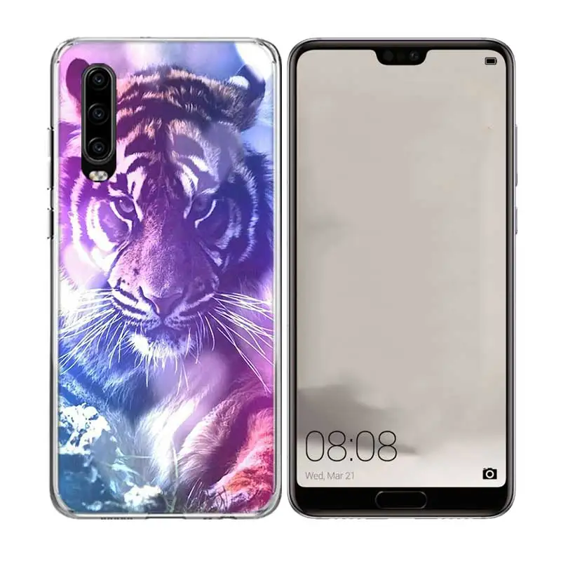 Big Lion On Stone snow Luxury Phone Case For Huawei P30 P20 P10 lite Plus Mate 20X 20 10 Pro P Smart 2019 + 2018 Nova 4 Cover |