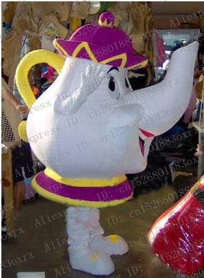 Красивая и чудовище Миссис Поттс чайник кружка талисман костюм персонаж из