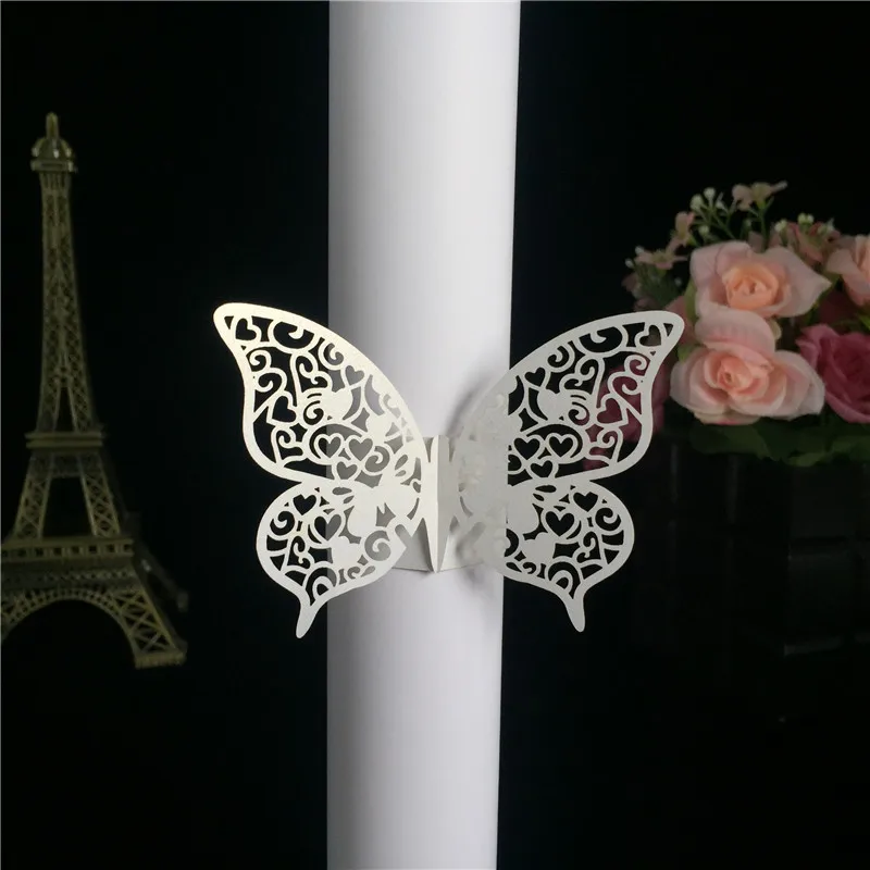 40 шт. держатель для салфеток свадебных салфеток|butterfly napkin rings|for weddingparty favors |
