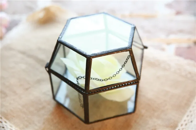 Подарочная коробка на День святого Валентина стеклянная теплица суккуленты мох