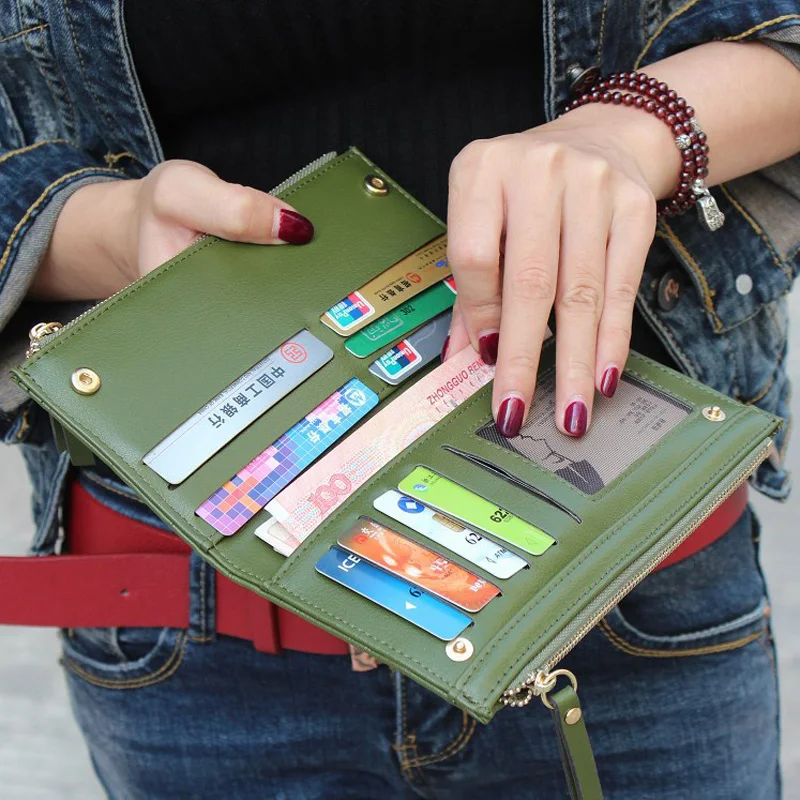 Новинка 2019 модный длинный женский кошелек клатч лучший для телефона Женский