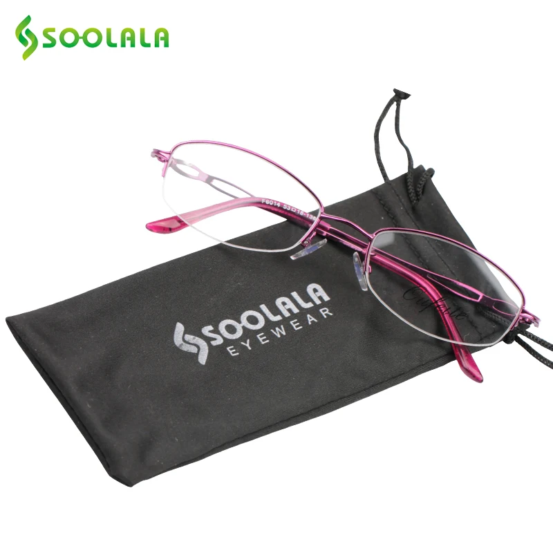 SOOLALA, полуоправы, очки для чтения, женские, мужские, для чтения, очки, сплав, оправа,, новинка, дешевые очки для чтения+ 1,75 2,25, чехол