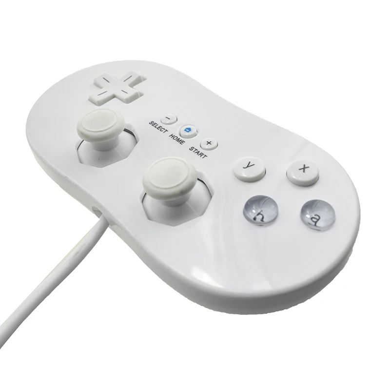 Геймпад для wii Mini Classic контроллер Pro Черный Белый для wii пульт дистанционного управления аксессуары для видеоигр джойстик