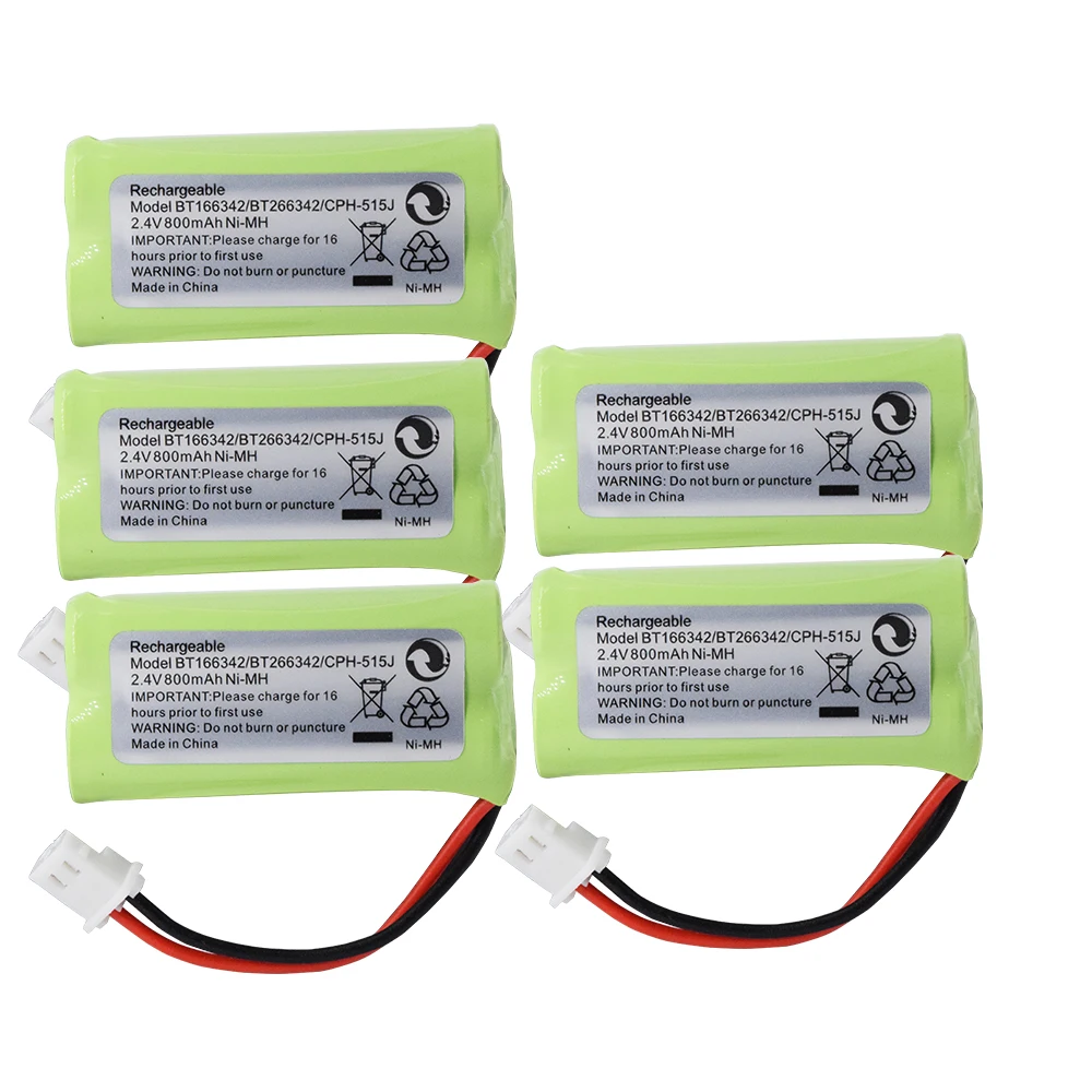 bt 166342 2 4v 800mah 2aaa ni mh rechargeable battery for cordless phone bt 166342 free global shipping