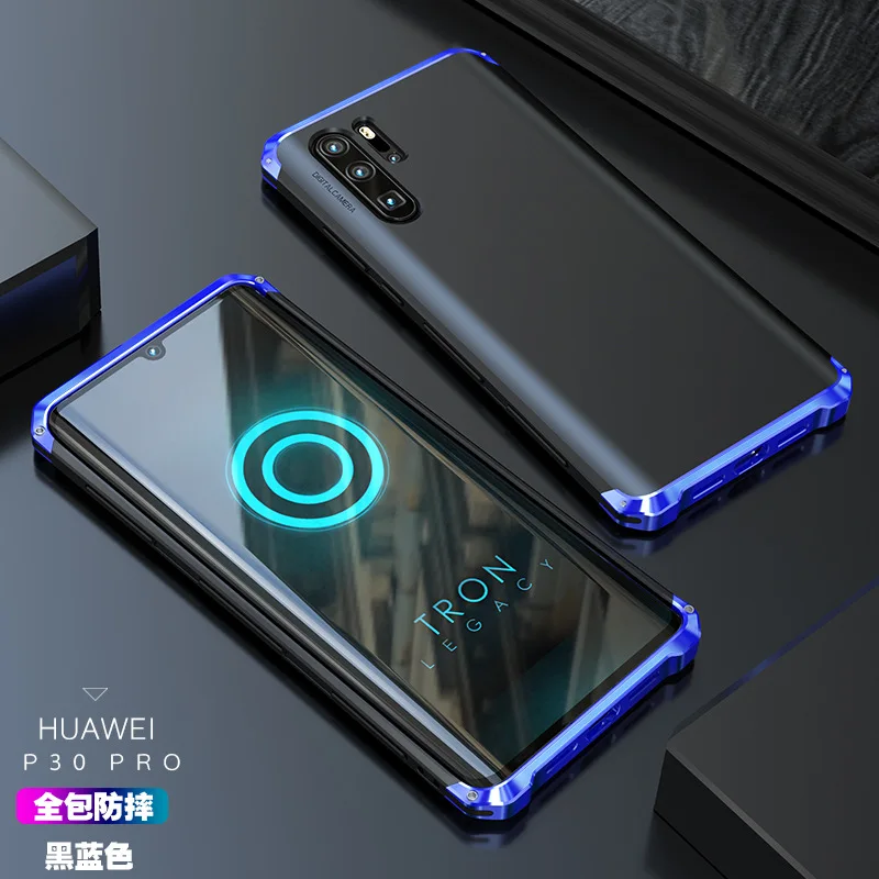 Для huawei P30 чехол Роскошный бронированный из твердого пластика задняя металлическая алюминиевая рамка противоударный чехол для телефона для huawei p30 Pro металлический чехол