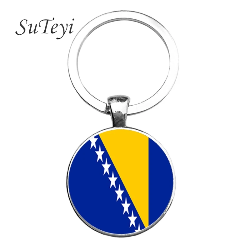 SUTEYI Шарм Польша/Биг флаг Герцеговины мужской брелок для автомобиля ключей