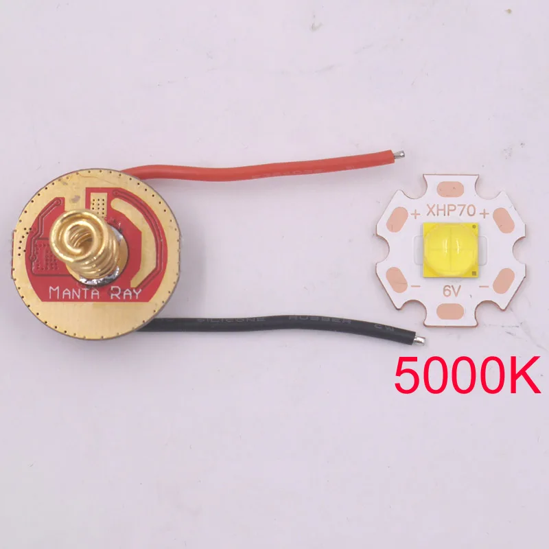 CREE XHP70.2 6 в 6500 к холодный белый 3000 К теплый белый высокой мощности Светодиодный излучатель+ 22 мм 2,8 В-4,2 в XHP70 6 Режим Boost драйвер монтажная плата