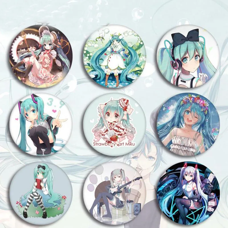 5 шт. Kawaii Hatsune Miku значок косплея Вокалоид Рин Лен Брошь булавка коллекция значок для рюкзака Одежда Игрушки