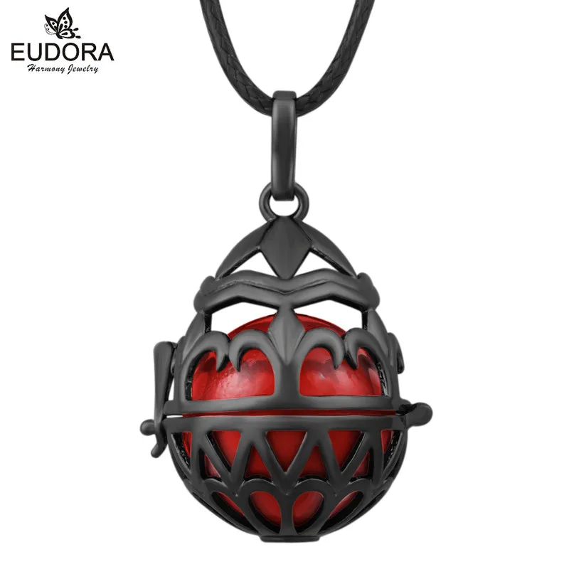 Новый подвеска Eudora в виде шара для беременности с ангелом женское черное