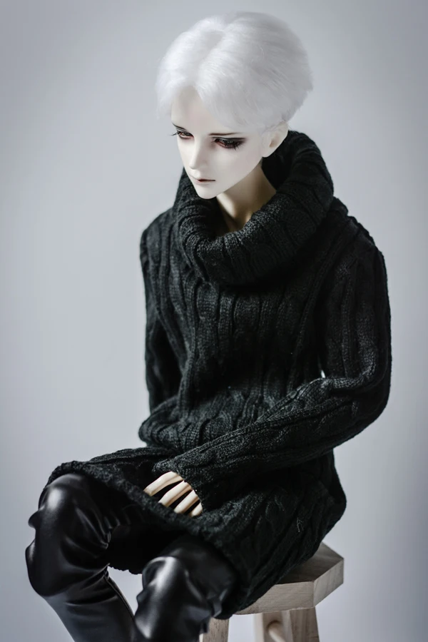 Одежда для куклы BJD длинный свитер с высоким воротником 2 цвета 1/4 1/3 sd MSD SSDF длинное