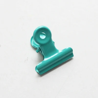 green 10pcs 10 шт./компл. 30 мм Карамельный цвет розовый мятно-зеленого цвета с металлом зажим Канцелярии Бумага документов Органайзер зажим для бумаги Бумага зажимы органайзера набор - Цвет: green 10pcs