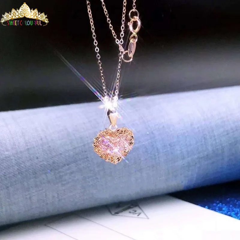Романтическое бриллиантовое ожерелье 18 K love