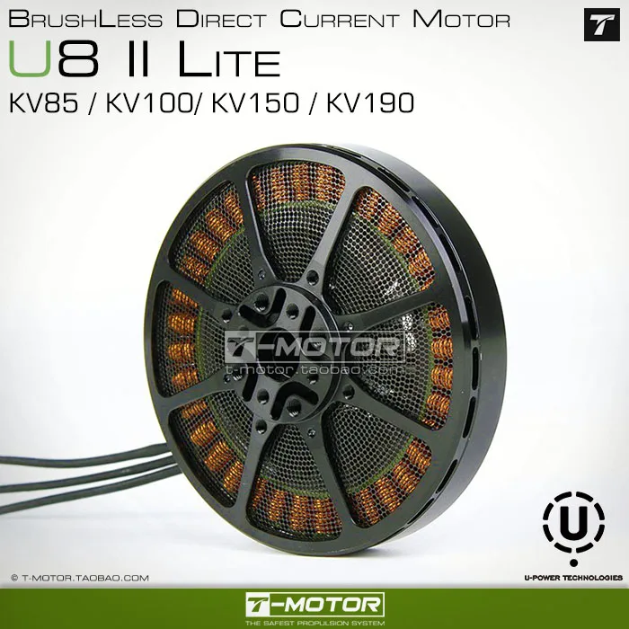 Ультралегкий T двигатель U8 II Lite KV85 KV100 KV150 KV190 бесщеточный для летательного