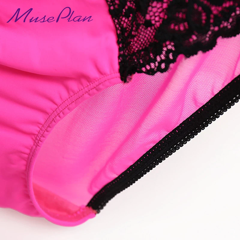 Женские сексуальные кружевные трусики бесшовные из дышащего хлопка нижнее бельё