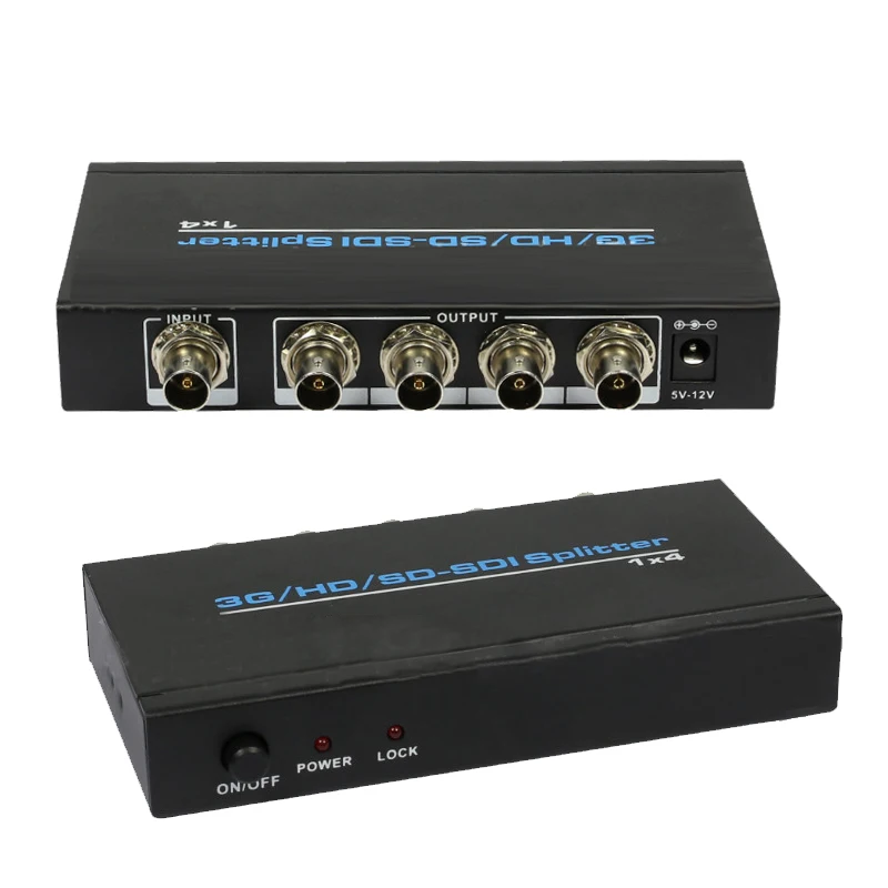 ЕС 1x4 SDI сплиттер преобразователь усилителя SD HD 3G повторитель видео удлинитель