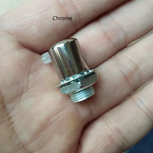 Chrome 10 шт./лот D12* H13mm M10 резьбовой проволочный замок Металлические Кабельные Захваты Кабельные сальники разъемы с M4 прозрачный винтовой кабель натяжения - Цвет: Chrome